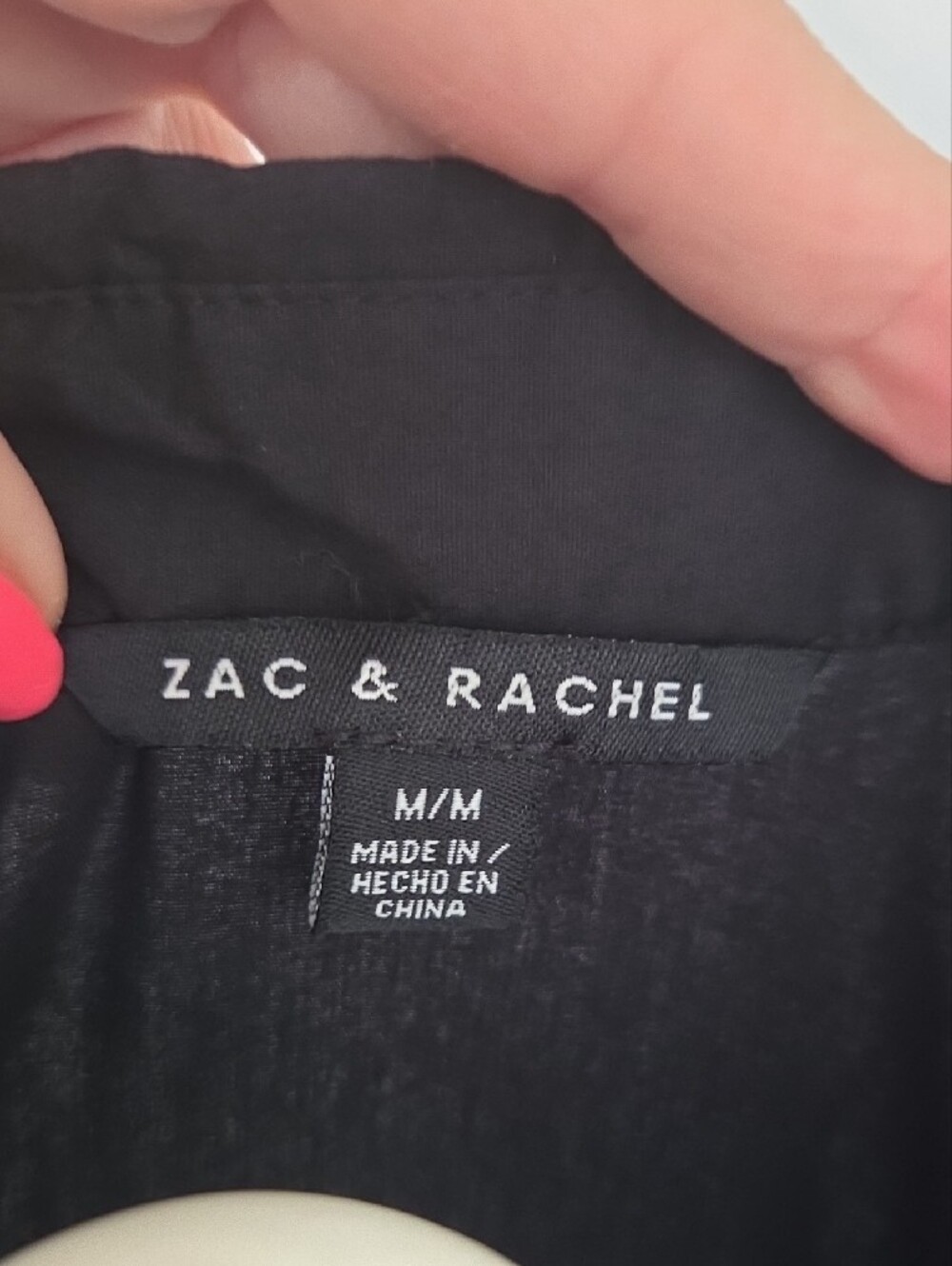 Zac & Rachel Black Pleated Front Button-Down Shirt - Picture 2 of 8